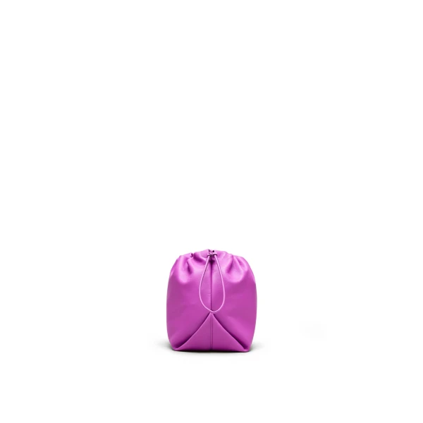 Scanlan Theodore The Leather Drawstring Bag in Fuschia | Bucket Bags | Coveti