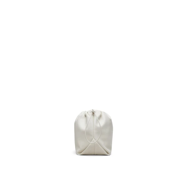 Scanlan Theodore The Leather Drawstring Bag in Parchment | Bucket Bags | Coveti