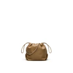Scanlan Theodore The Leather Drawstring Bag in Sandstone | Bucket Bags | Coveti