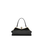 Scanlan Theodore The Lip Frame Clutch in Anthracite | Clutch Bags | Coveti