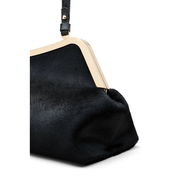 Scanlan Theodore The Lip Frame Clutch in Black | Clutch Bags | Coveti
