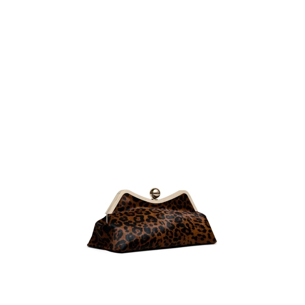 Scanlan Theodore The Lip Frame Clutch in Sahara Print | Clutch Bags | Coveti