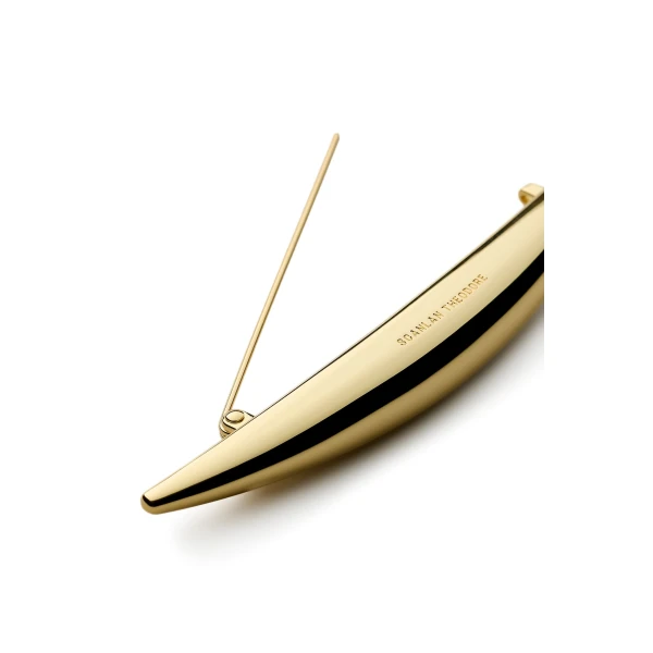 Scanlan Theodore The Luna Brooch in Light Gold | Brooches & Pins | Coveti