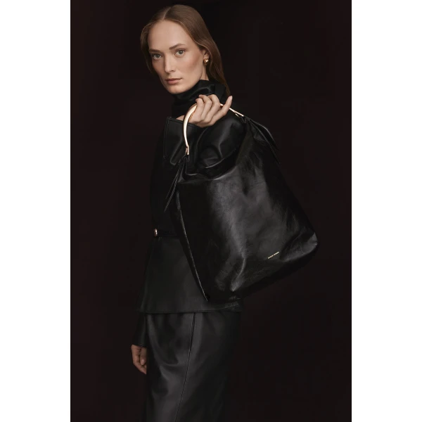 Scanlan Theodore The Luna Hobo in Black | Shoulder & Crossbody Bags | Coveti