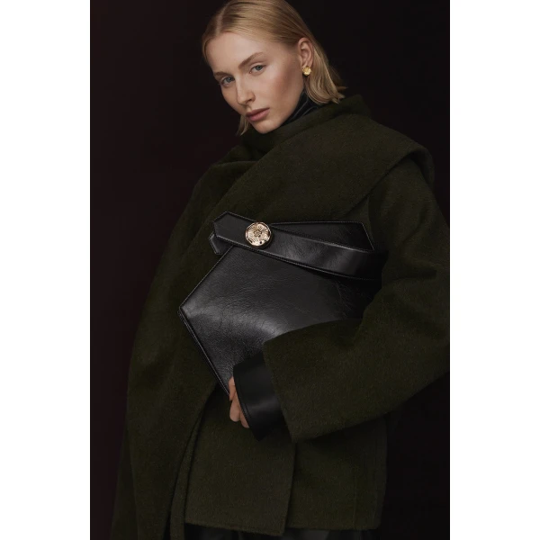 Scanlan Theodore The Poppy Bucket in Black | Bucket Bags | Coveti