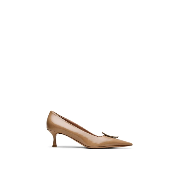 Triangle Frame Pump 6 in Caramel