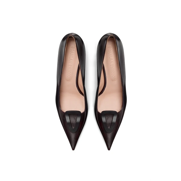 Scanlan Theodore Triangle Frame Pump 6 in Mogano | Heels | Coveti
