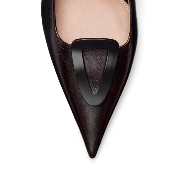 Scanlan Theodore Triangle Frame Pump 6 in Mogano | Heels | Coveti