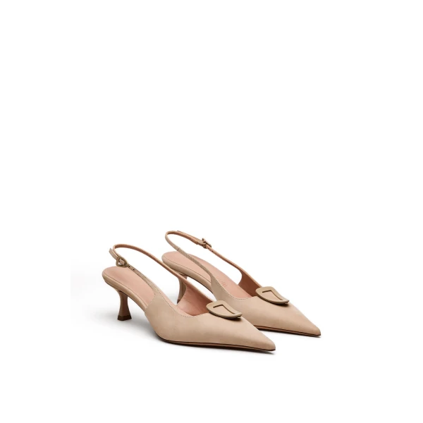 Scanlan Theodore Triangle Frame Slingback 6 in Sable | Heels | Coveti