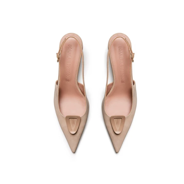 Scanlan Theodore Triangle Frame Slingback 6 in Sable | Heels | Coveti