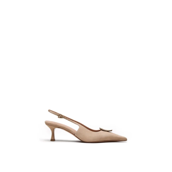 Scanlan Theodore Triangle Frame Slingback 6 in Sable | Heels | Coveti