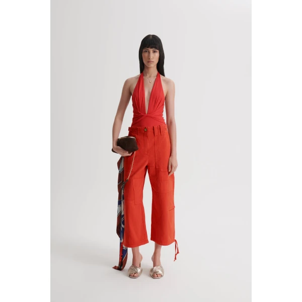 Scanlan Theodore Turban Drape One Piece in Morocco | Swimsuits | Coveti