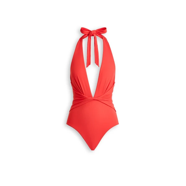 Scanlan Theodore Turban Drape One Piece in Morocco | Swimsuits | Coveti
