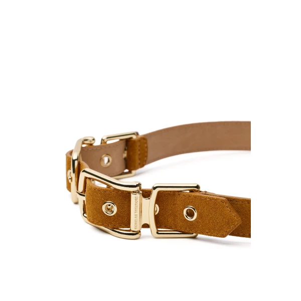 Scanlan Theodore Twin Saddle Buckle Belt 2.5 in Citrine