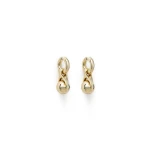 Scanlan Theodore Wishbone Huggie Earrings in Light Gold