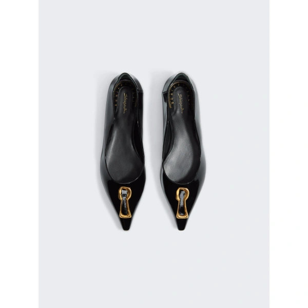 Schiaparelli Keyhole Ballerinas | Ballet Flats | Coveti