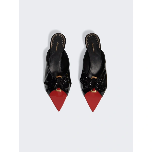 Schiaparelli Keyhole Sandals in Black | Sandals | Coveti