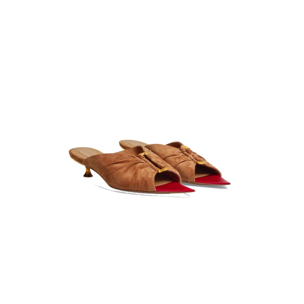 Keyhole Sandals in Taupe