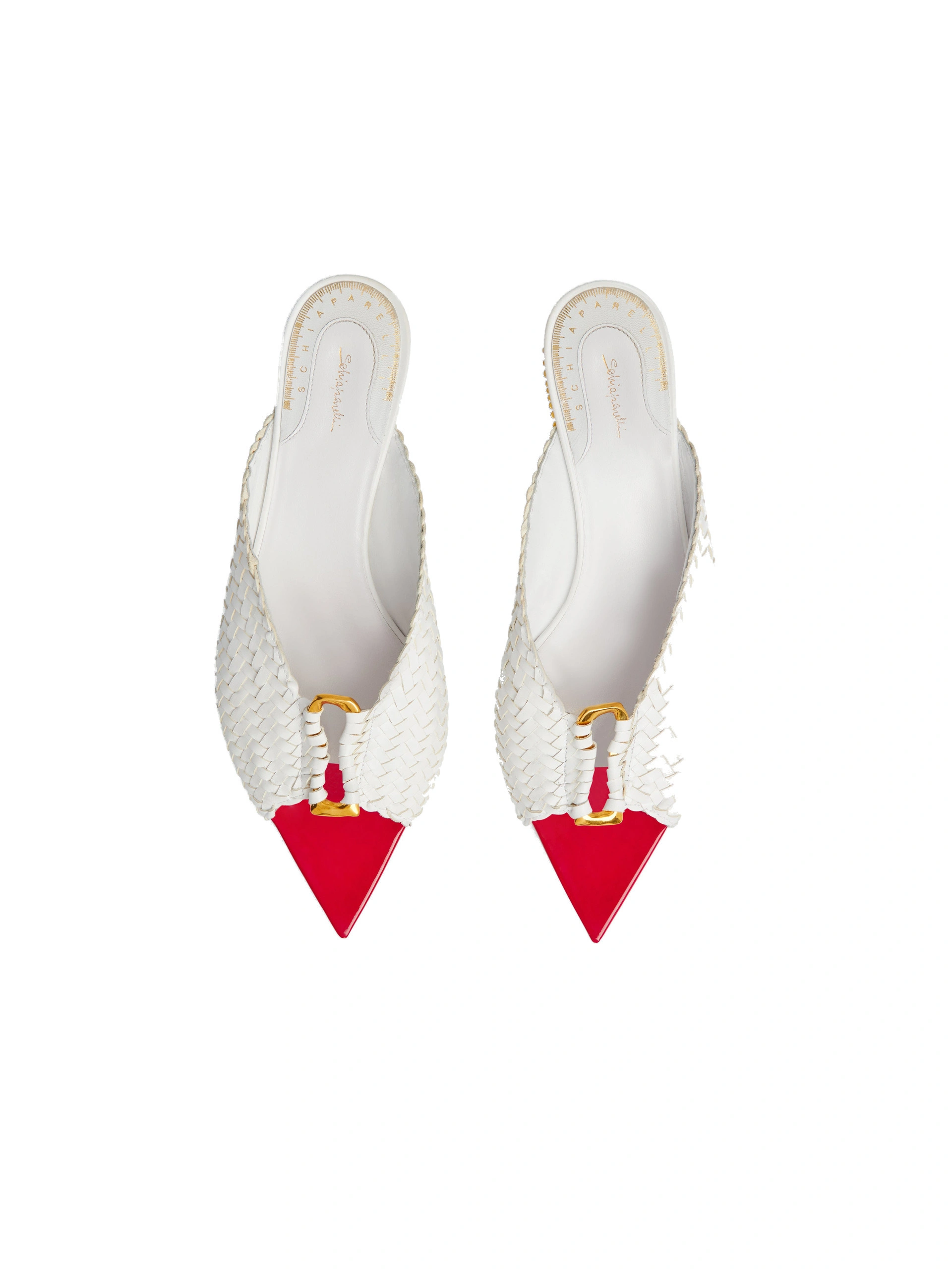 Schiaparelli Keyhole Sandals in White Schiaparelli Keyhole Sandals in White | Sandals | Coveti