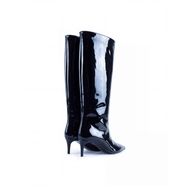 Sebastian Milano Amy Boot in Black Patent, view 3 | Boots