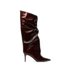 Sebastian Milano Jaida Boot in Burgundy Patent | Knee-High Boots