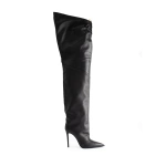 Sebastian Milano Judy Over-the-Knee Boot in Black Leather | Knee-High Boots