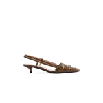 Sebastian Milano Perla Slingback in Olive Green Patent | Slingbacks