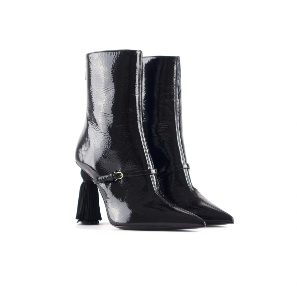 Sebastian Milano Rama Ankle Boot in Black Nappa, view 2 | Ankle Boots