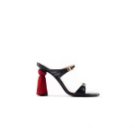 Sebastian Milano Vanessa Sandal in Black and Red | Sandals
