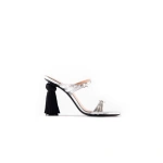 Sebastian Milano Vanessa Sandal in Silver and Black | Sandals