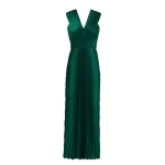 SemSem Green Charmeuse Sunray Dress | Maxi Dresses | Coveti