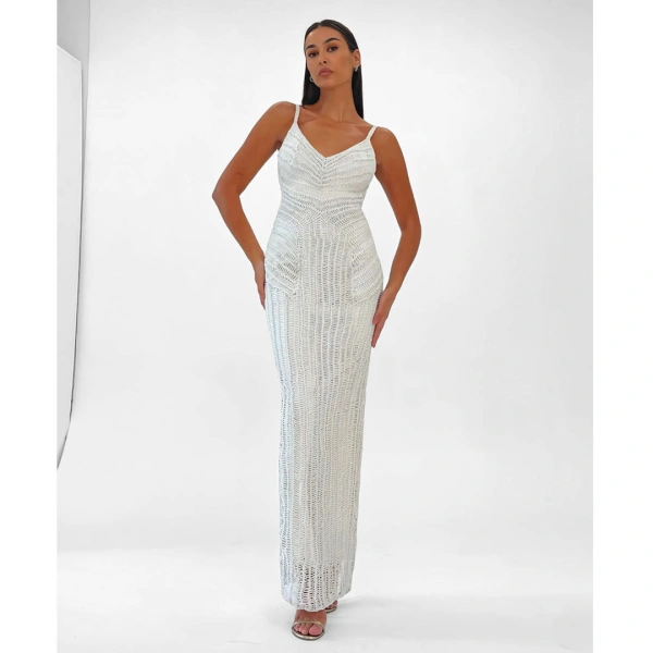 SemSem Macramé Maxi Dress | Maxi Dresses | Coveti