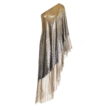 SemSem One Shoulder Ombré Sequin Kaftan | Maxi Dresses | Coveti