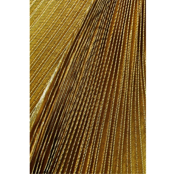 SemSem One Shoulder Pleated Gold Lamé Gown | Evening Gowns | Coveti