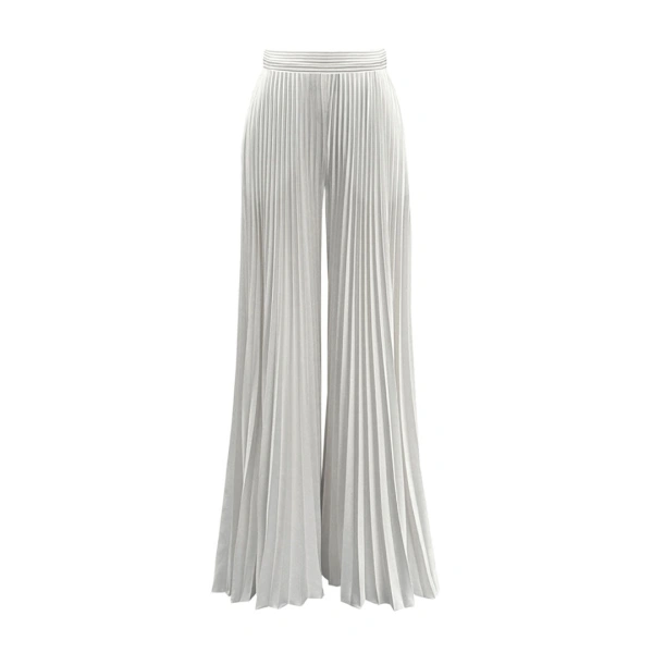 Pleated Wide Leg Trousers