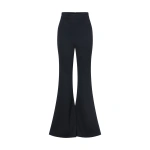 Sergio Hudson Black High Waisted Boot Cut Pant | Tailored Pants | Coveti