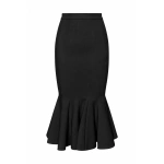 Sergio Hudson Black Tulip Skirt | Midi Skirts | Coveti