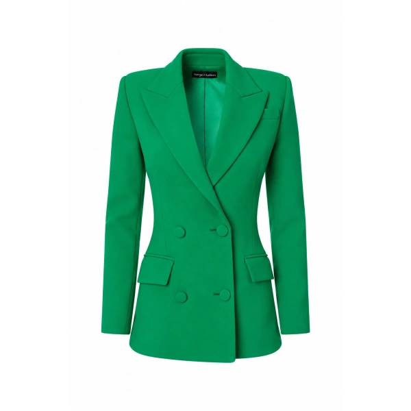 Green Double Breasted Jacket
