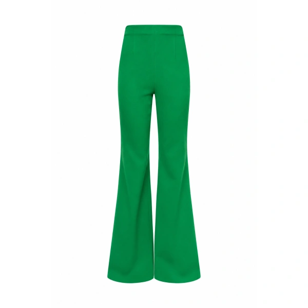Green High Waisted Boot Cut Pant