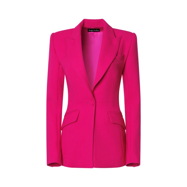 Raspberry Single Breasted Blazer