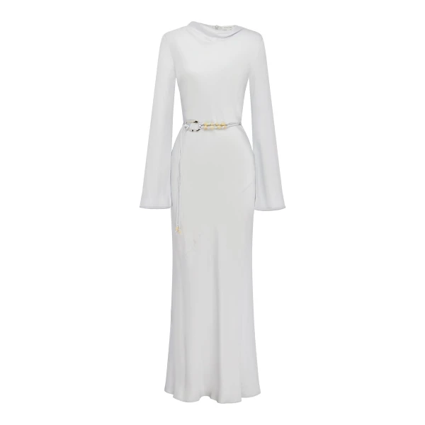 Shona Joy Agnes Long Sleeve Maxi Dress with Belt