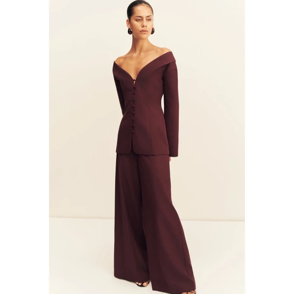 Shona Joy Asher Off Shoulder Fitted Top