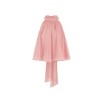 Shona Joy Aura Semi Sheer Halter Top in Rosewater