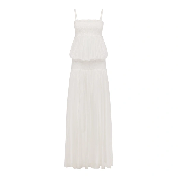 Aura Shirred Maxi Dress