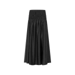 Shona Joy Aura Shirred Maxi Skirt in Black