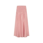 Shona Joy Aura Shirred Maxi Skirt in Rosewater
