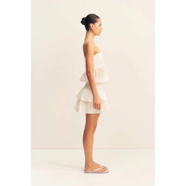 Shona Joy Aura Shirred Mini Dress, view 5