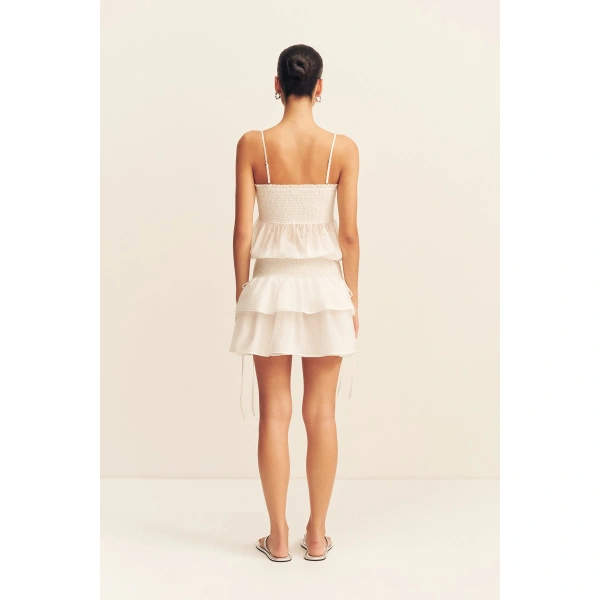 Shona Joy Aura Shirred Mini Dress, view 6