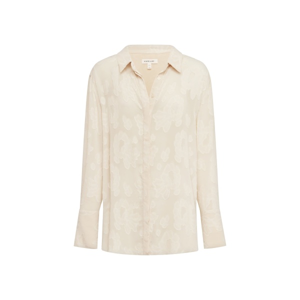 Shona Joy Bowery Jacquard Sheer Shirt