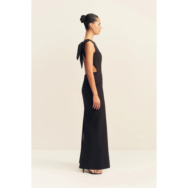 Shona Joy Campbell Bow Backless Maxi Dress, view 5